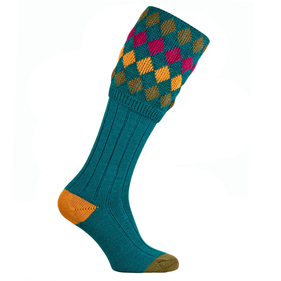 Pennine Kendal Luxe Turquoise Socks  L 1